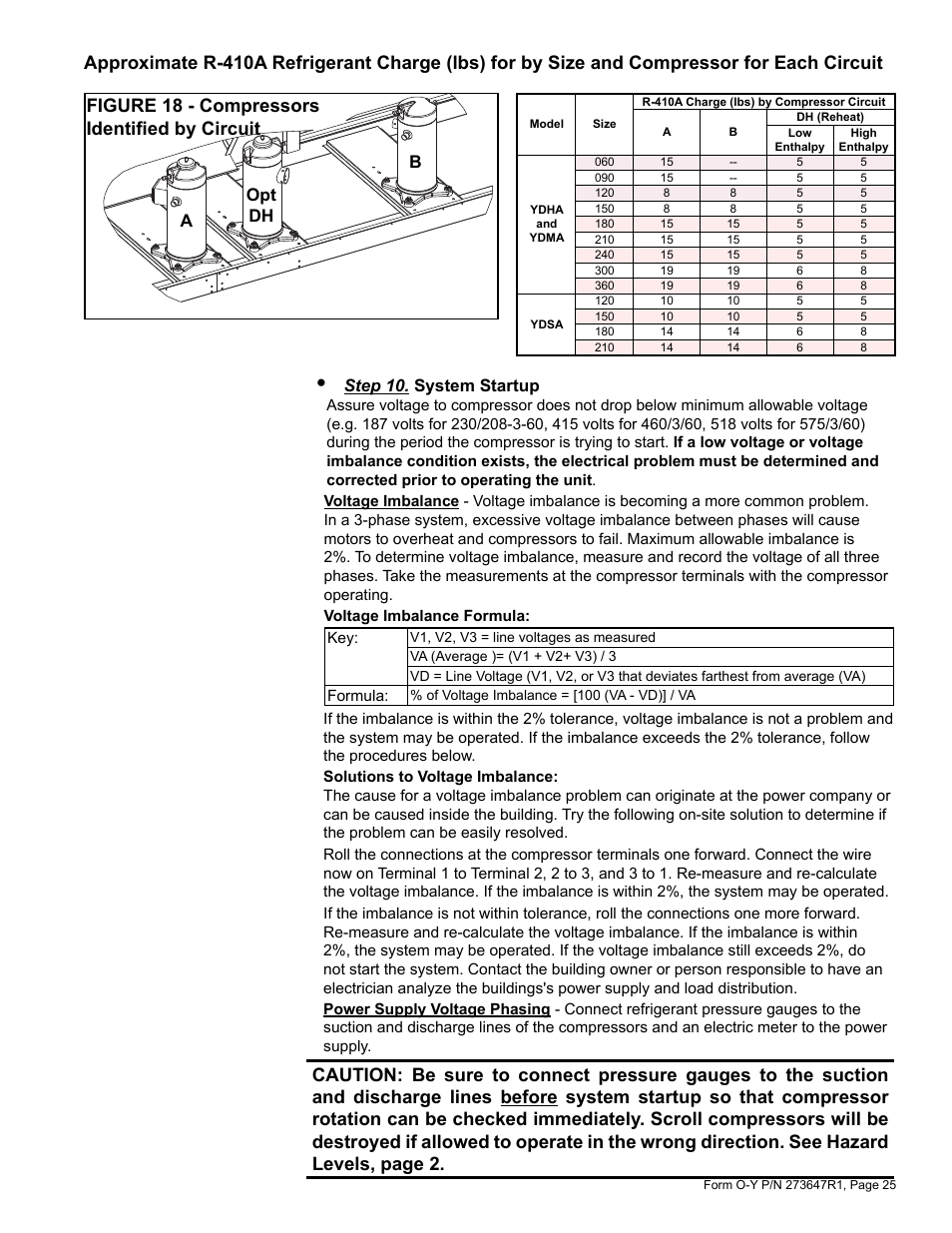 Bopt dh a, Step 10. system startup | Reznor YDSA Operation Manual User Manual | Page 25 / 48