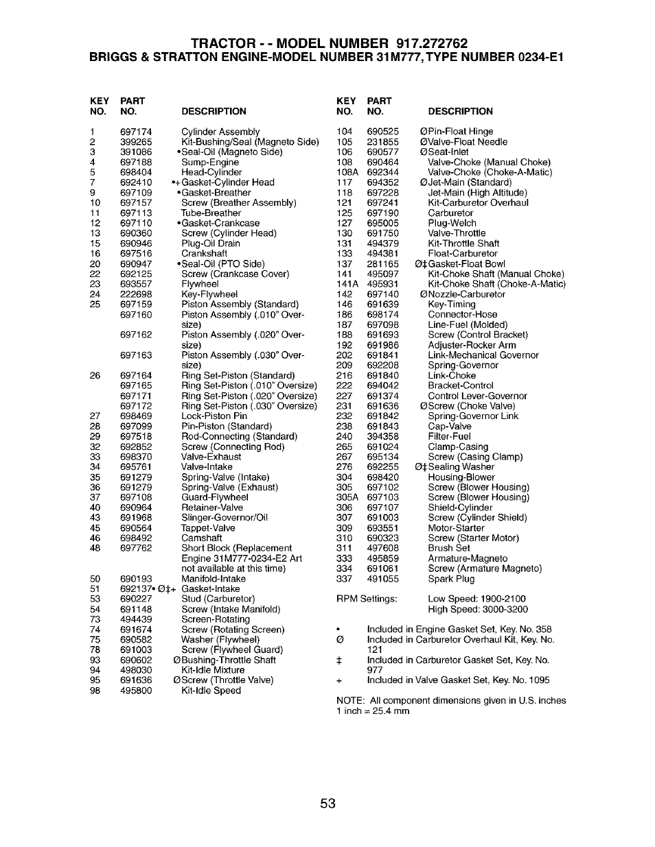 Craftsman 917.272762 User Manual | Page 53 / 56