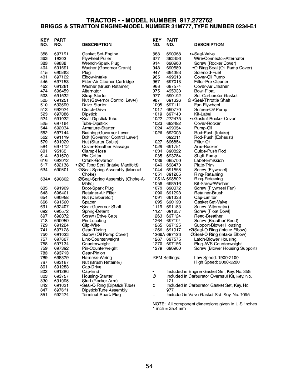 Craftsman 917.272762 User Manual | Page 54 / 56