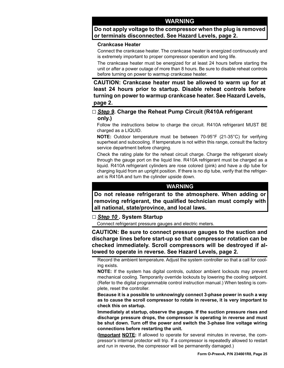 Reznor PDH Operation Manual PreevA User Manual | Page 25 / 40