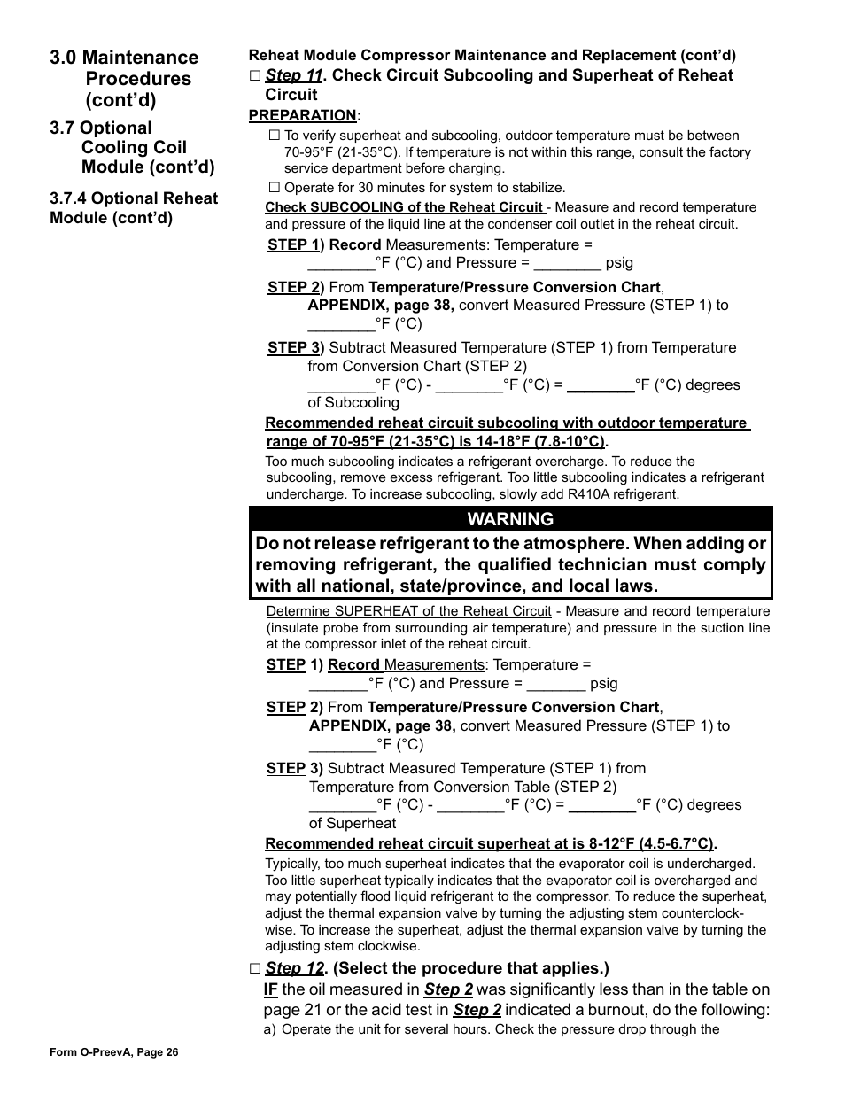 Reznor PDH Operation Manual PreevA User Manual | Page 26 / 40