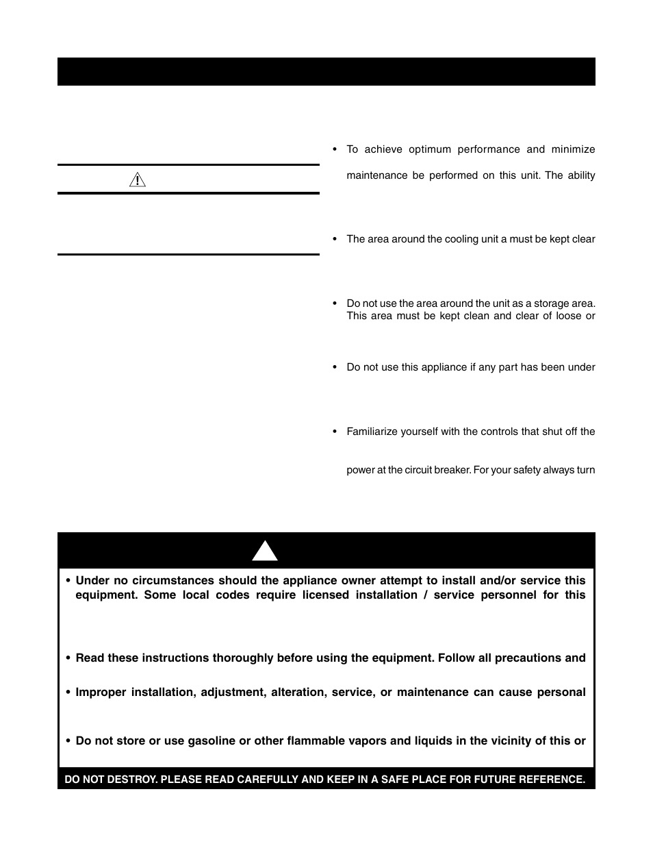 Reznor JS4BD Users Manual User Manual | 4 pages