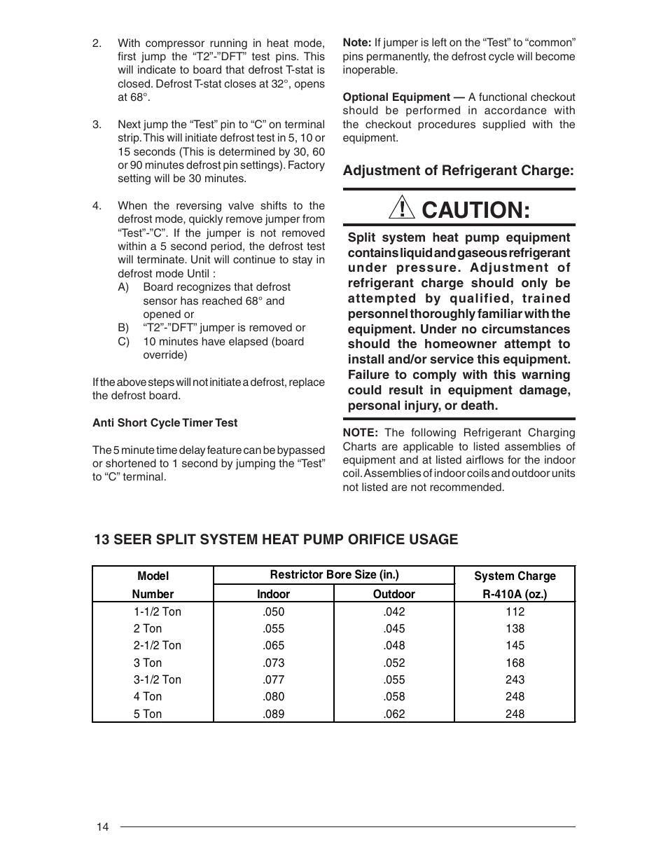 Caution | Reznor JT4BD Users Manual User Manual | Page 14 / 24