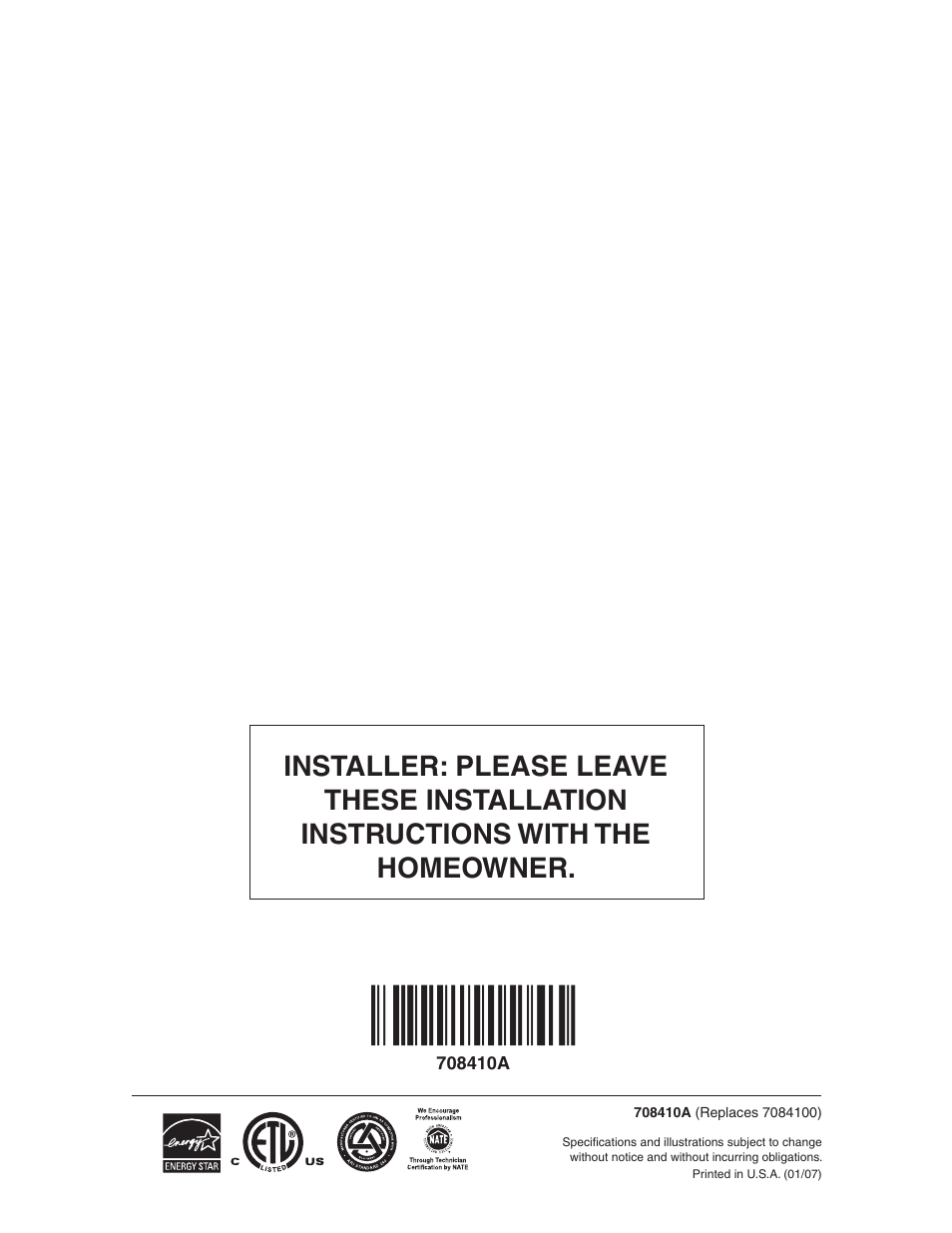 Reznor JT4BD Users Manual User Manual | Page 24 / 24