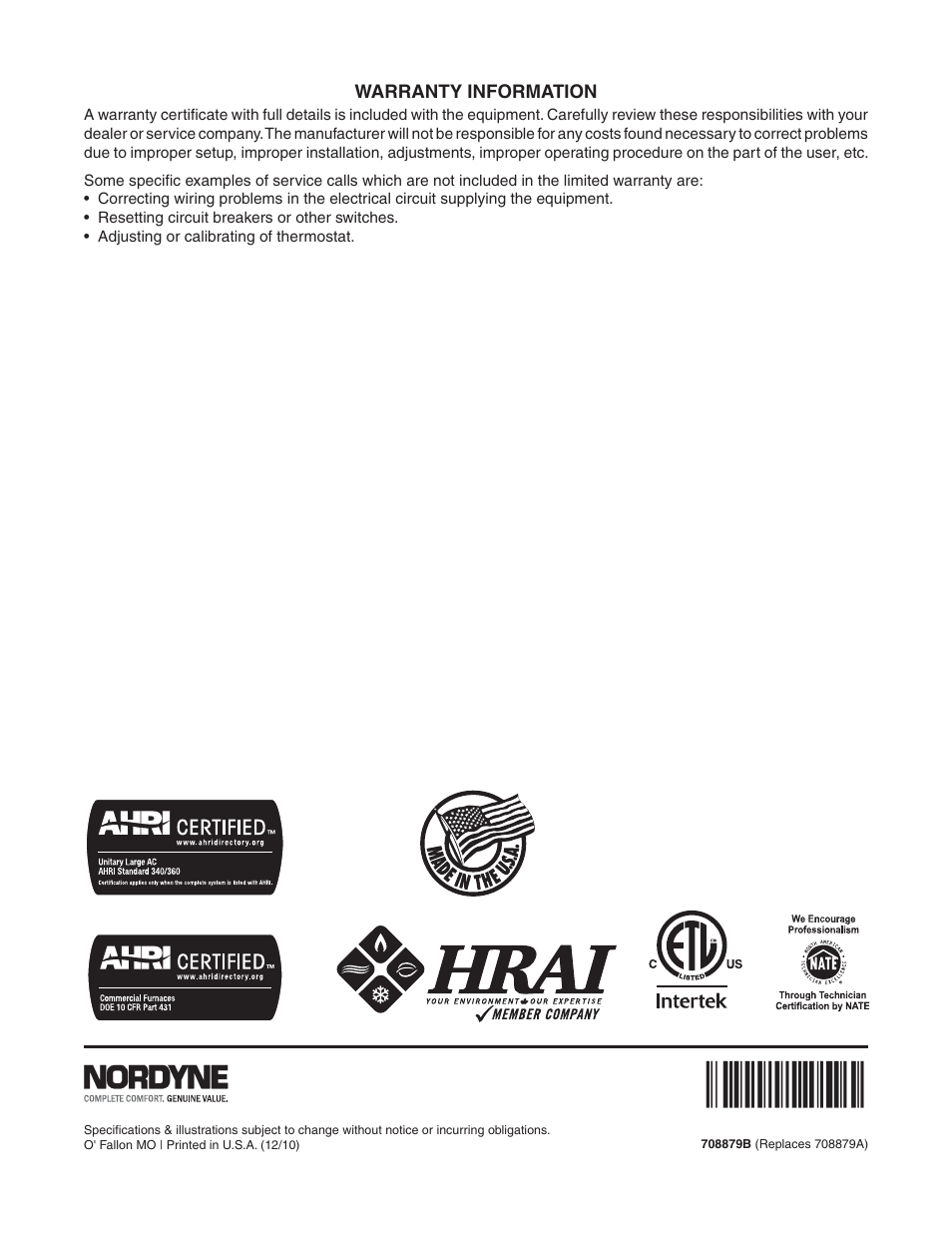 Reznor P6SP Users Manual User Manual | Page 4 / 4