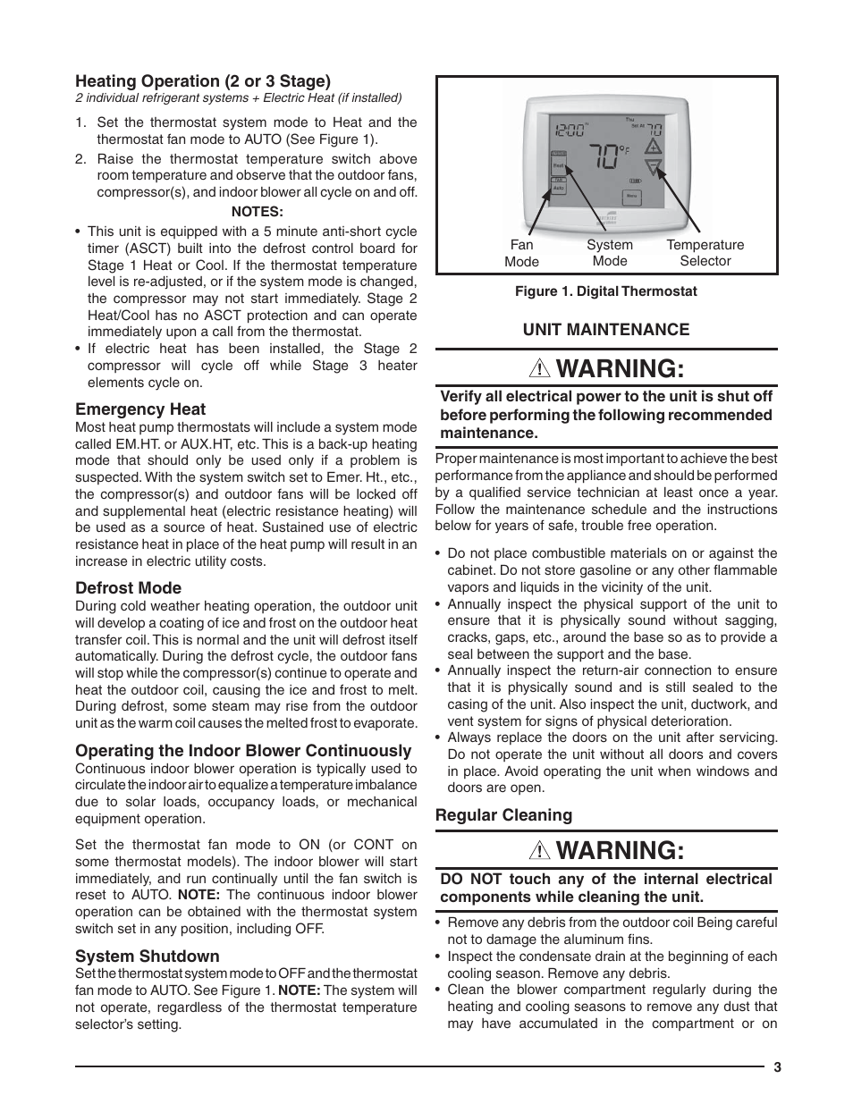 Warning | Reznor Q6SP Users Manual User Manual | Page 3 / 4