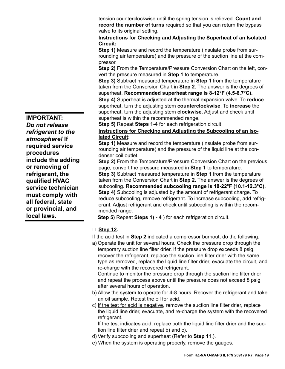 Reznor MAPSII Series REDA Users Manual User Manual | Page 19 / 28