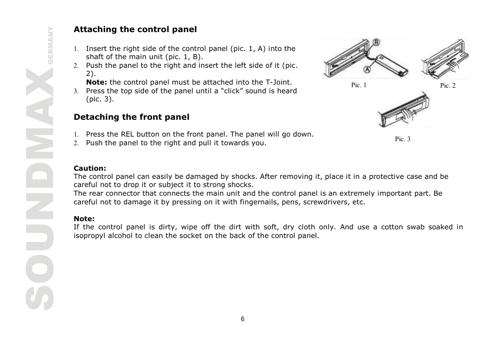 SoundMax SM-CMD2026 User Manual | Page 6 / 54