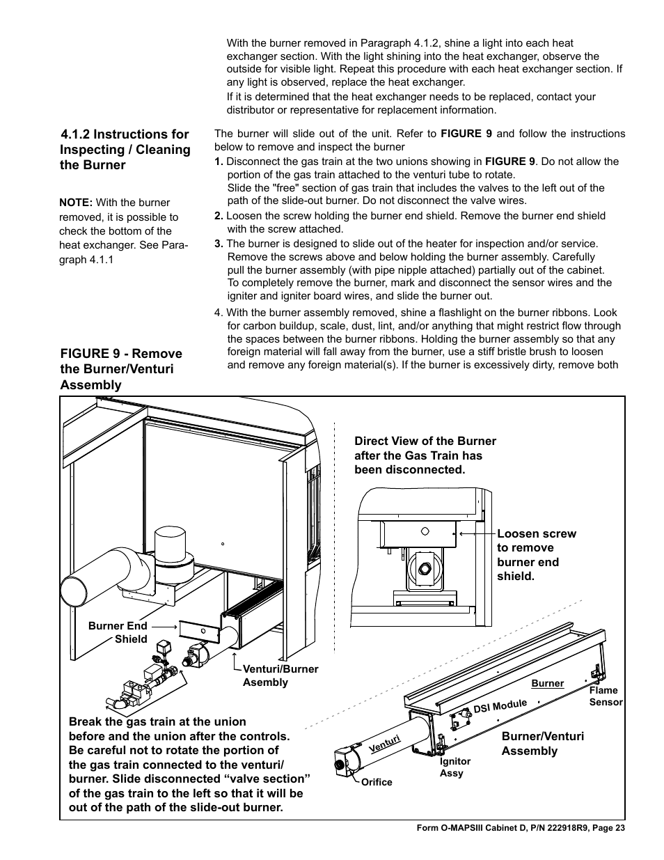 Reznor MAPS III, Cabinet D RECB Users Manual User Manual | Page 23 / 44