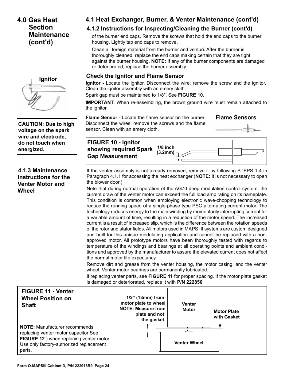 Reznor MAPS III, Cabinet D RECB Users Manual User Manual | Page 24 / 44