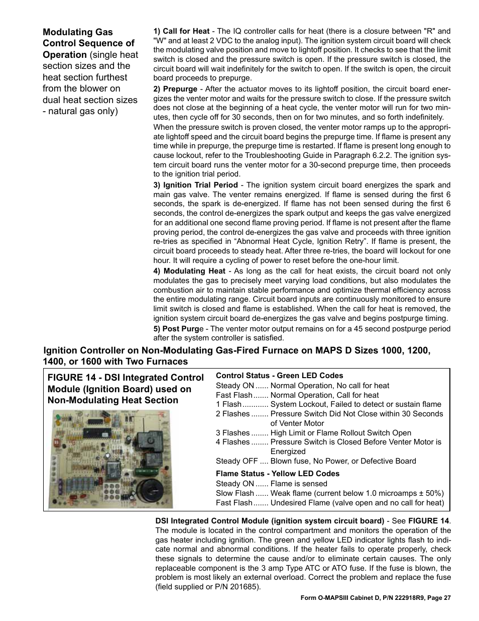 Reznor MAPS III, Cabinet D RECB Users Manual User Manual | Page 27 / 44