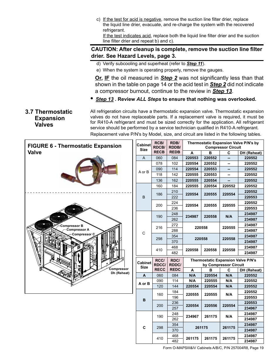 7 thermostatic expansion valves, Figure 6 - thermostatic expansion valve | Reznor MAPS - A,B,C Users Manual User Manual | Page 19 / 40