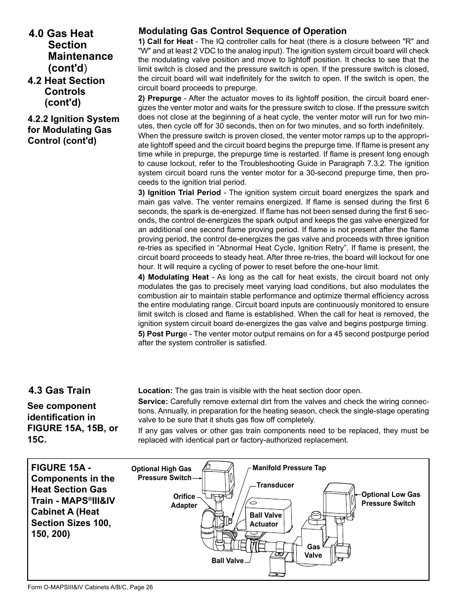 3 gas train | Reznor MAPS - A,B,C Users Manual User Manual | Page 26 / 40