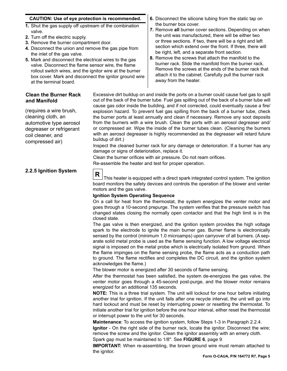 Reznor CAUA Users Manual User Manual | Page 5 / 16