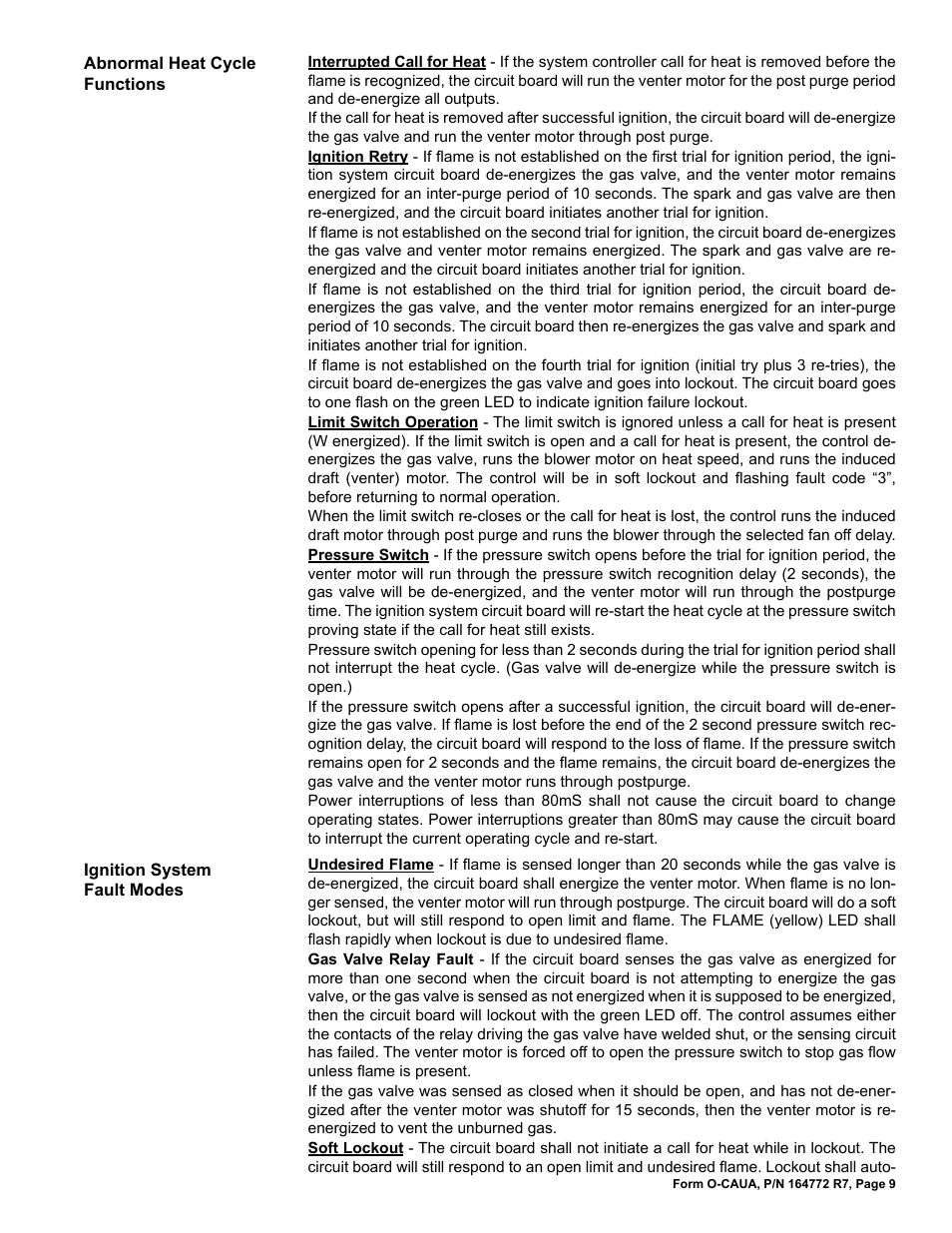 Reznor CAUA Users Manual User Manual | Page 9 / 16