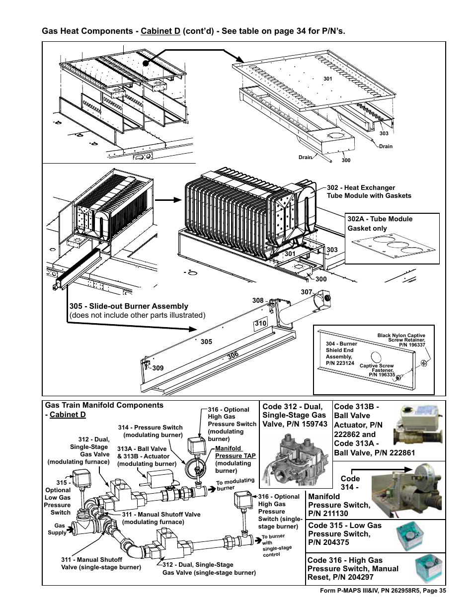 Reznor MAPSIV RECC Parts Manuals User Manual | Page 35 / 40