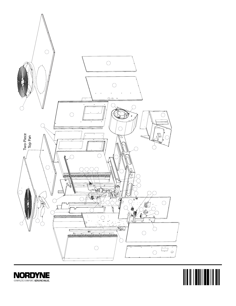 Tw o- piec e top pa n one-piece t op pa n | Reznor Q6SD - 208/230-3 Parts Manuals User Manual | Page 4 / 4