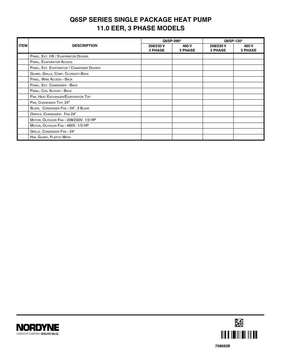 Reznor Q6SP Parts Manuals User Manual | Page 4 / 4