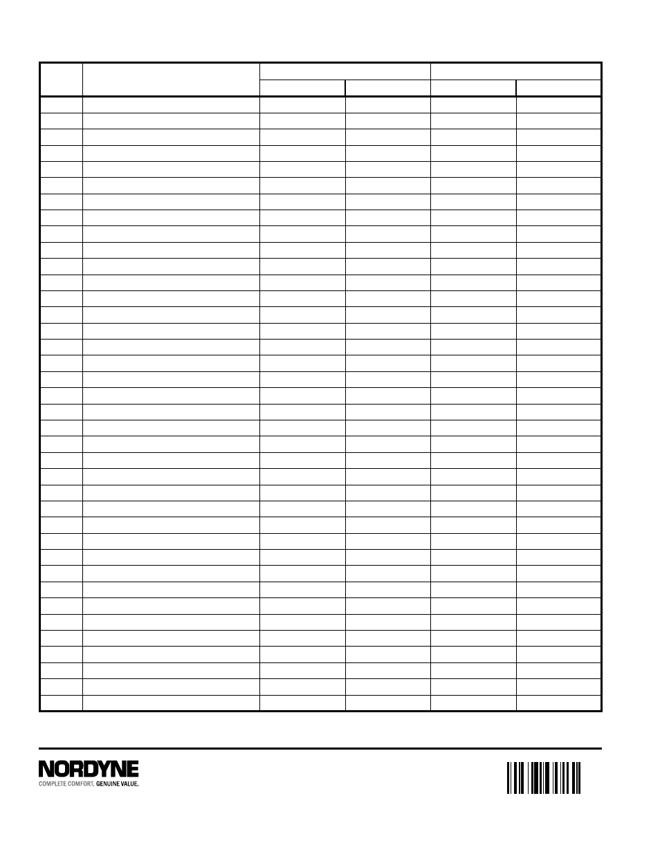 S5bp series replacement parts list | Reznor S5BP Parts Manuals User Manual | Page 2 / 2