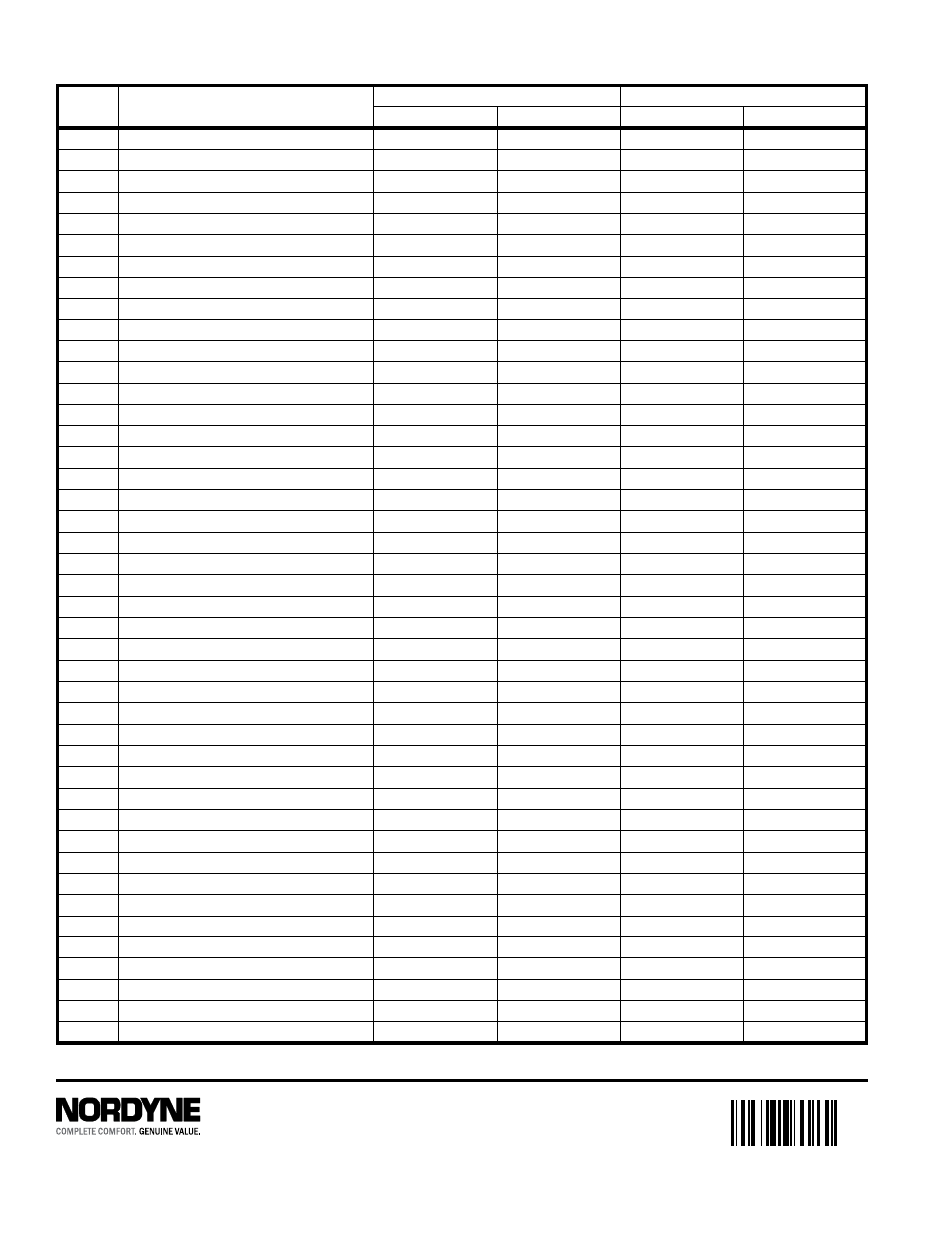 T5bp series replacement parts list | Reznor T5BP Parts Manuals User Manual | Page 2 / 2