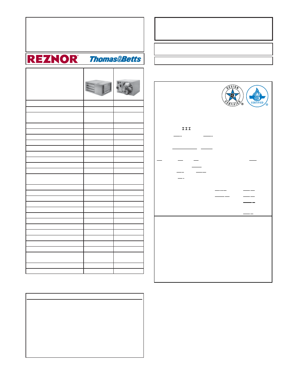 Model ft and model sft unit heaters, Reznor, Applies to: replacement parts | Rating plate and serial no | Reznor SFT Parts Manuals User Manual | Page 2 / 17