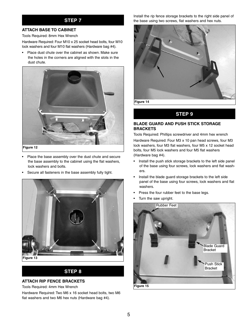 5step 7, Step 8, Step 9 | Craftsman 351.21833 User Manual | Page 5 / 12