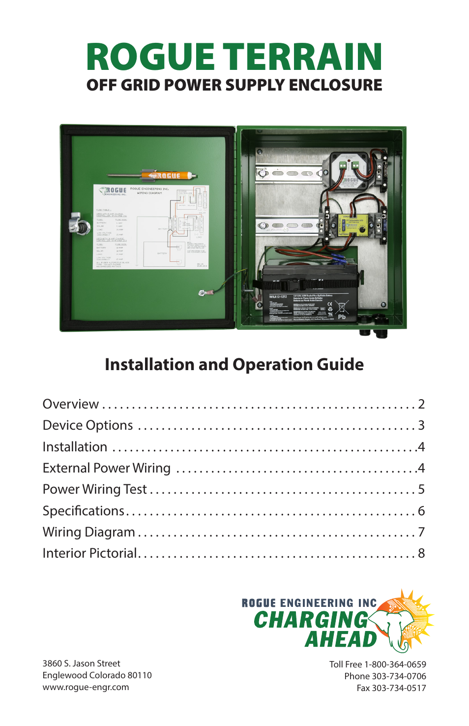 Rogue Engineering ROGUE TERRAIN User Manual | 8 pages