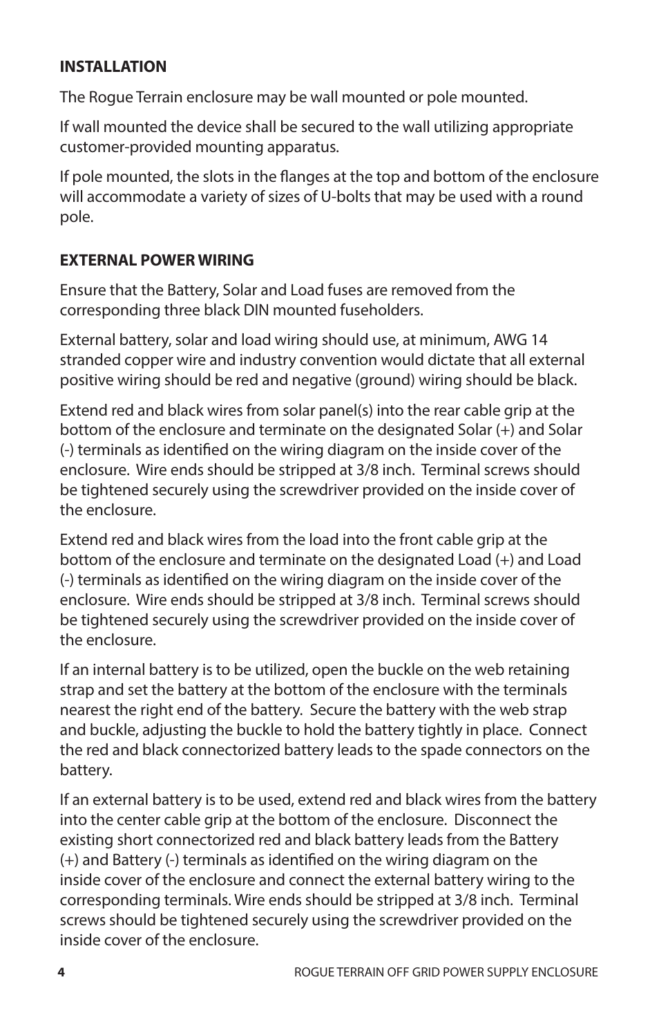 Rogue Engineering ROGUE TERRAIN User Manual | Page 4 / 8