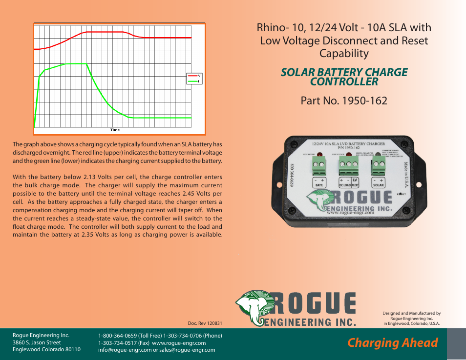 Rogue Engineering Rhino-10 User Manual | 2 pages