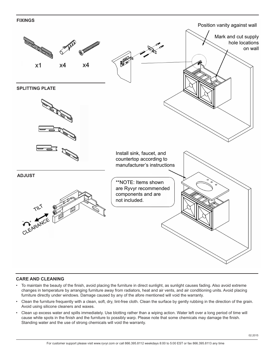 Ryvyr V-ARAS-80MDG User Manual | Page 2 / 2