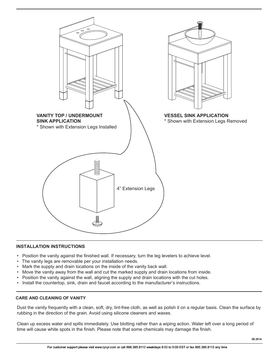 Ryvyr V-INDUS-48DW User Manual | Page 2 / 2