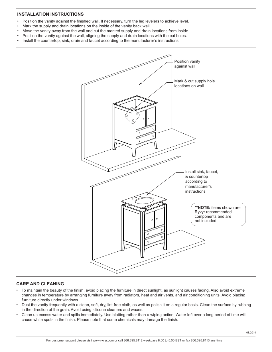 Ryvyr V-KENT-24WW User Manual | Page 2 / 2