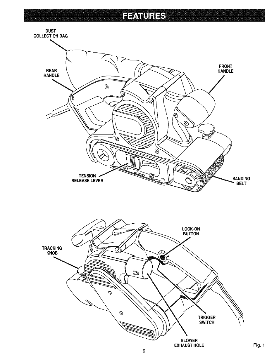 Features | Craftsman 315.117260 User Manual | Page 9 / 18