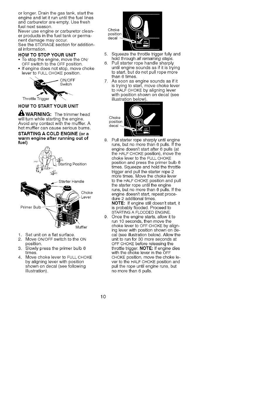 Craftsman 358.795800 User Manual | Page 10 / 39