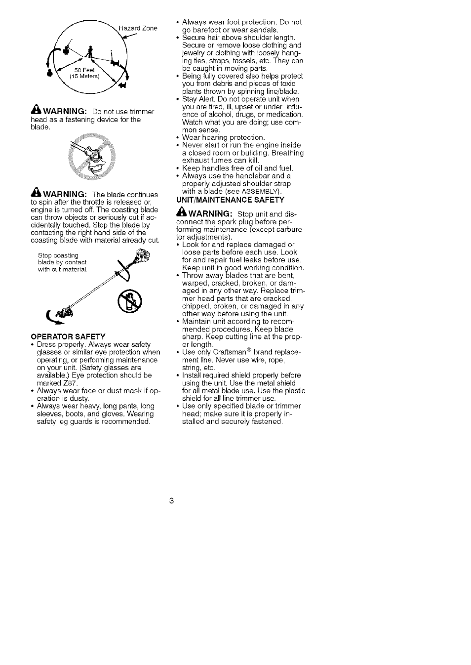 Craftsman 358.795800 User Manual | Page 3 / 39