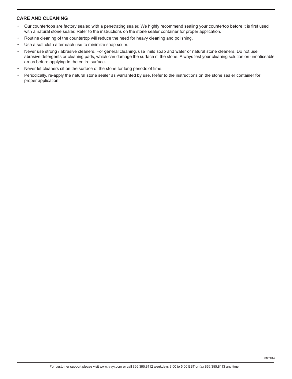 Ryvyr GRVT610XX User Manual | Page 2 / 2