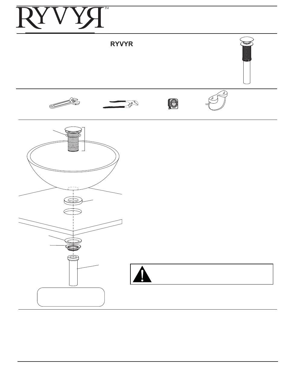 Ryvyr UM100XX User Manual | 1 page