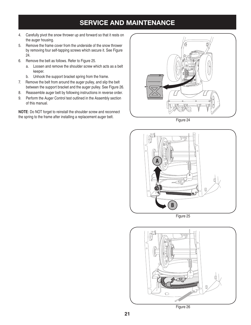 Service and maintenance | Craftsman 247.8897 User Manual | Page 21 / 68