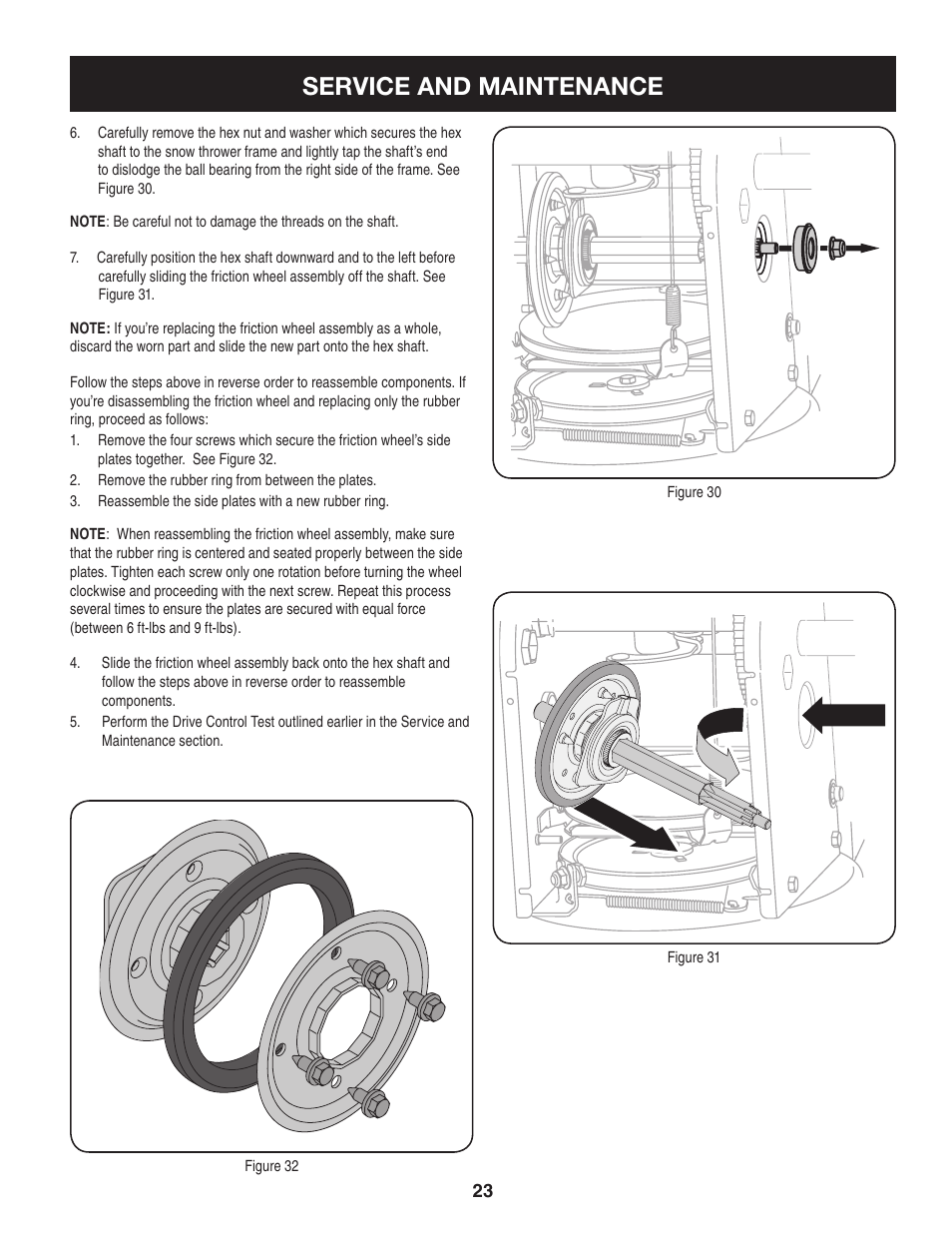 Service and maintenance | Craftsman 247.8897 User Manual | Page 23 / 68