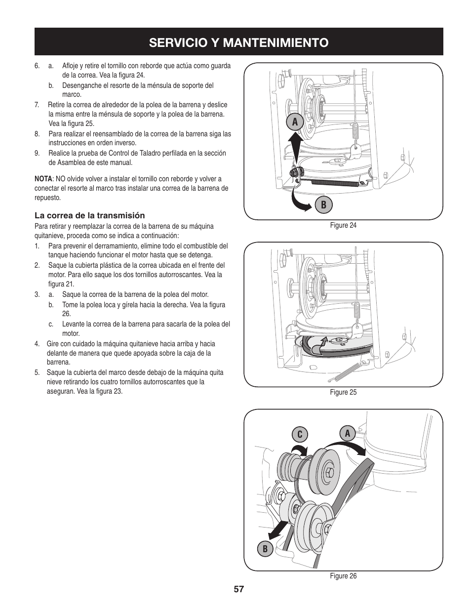 Servicio y mantenimiento | Craftsman 247.8897 User Manual | Page 57 / 68