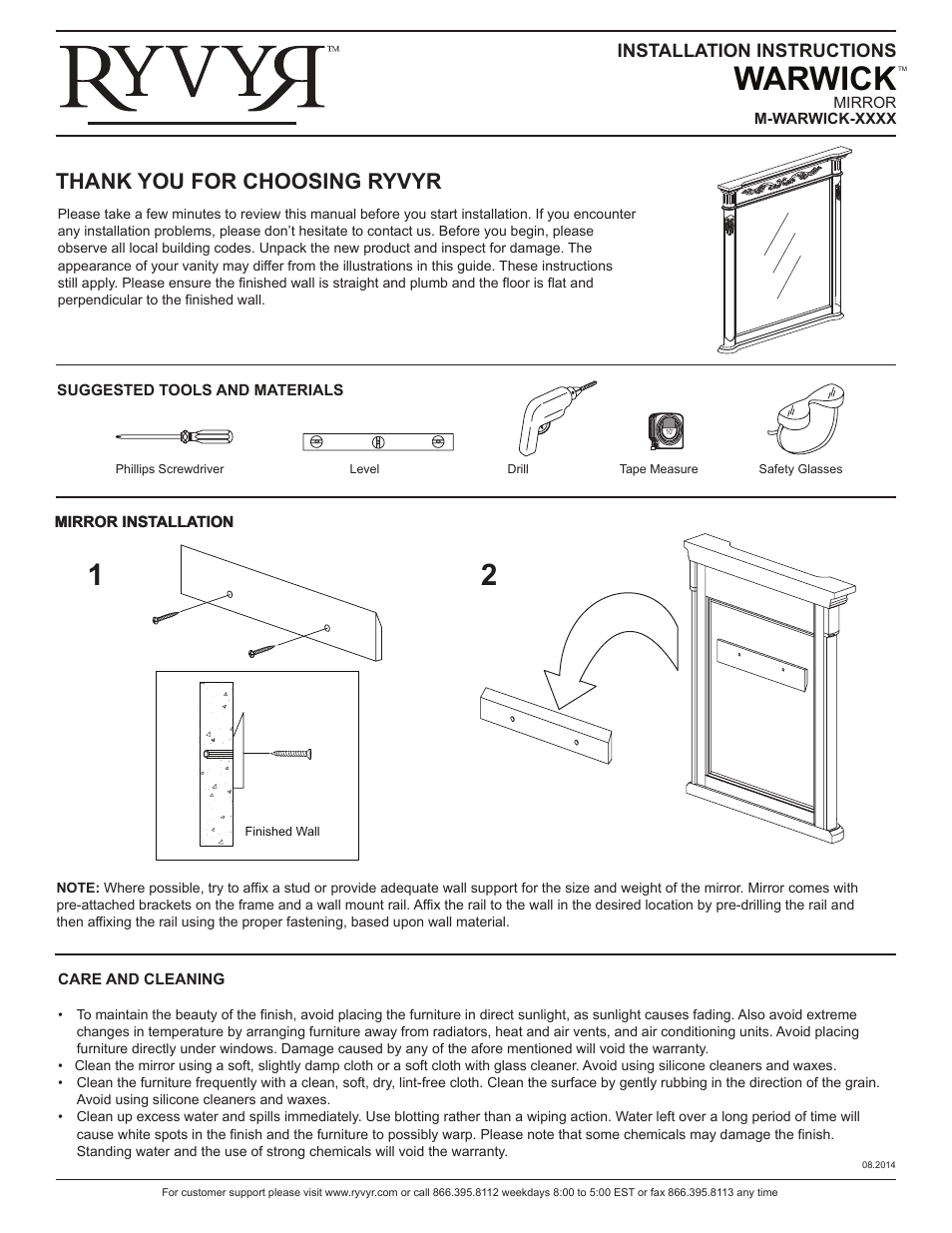 Ryvyr M-WAVE-24DE User Manual | 1 page