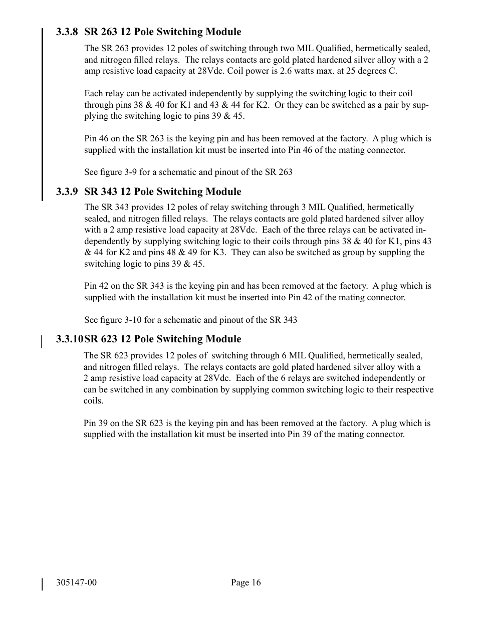 Sandia Aerospace SA 3NVG User Manual | Page 17 / 29