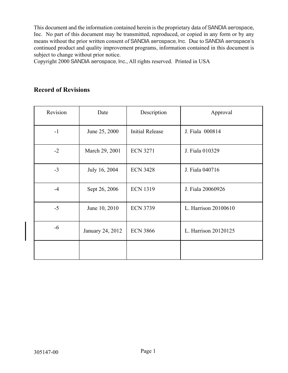 Sandia Aerospace SA 3NVG User Manual | Page 2 / 29