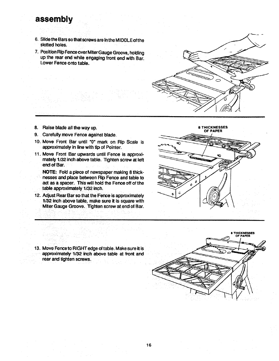 Assembly | Craftsman 113.298761 User Manual | Page 16 / 56