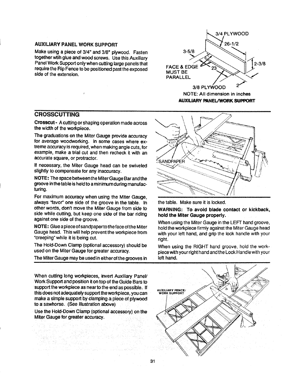 Crosscutting | Craftsman 113.298761 User Manual | Page 31 / 56