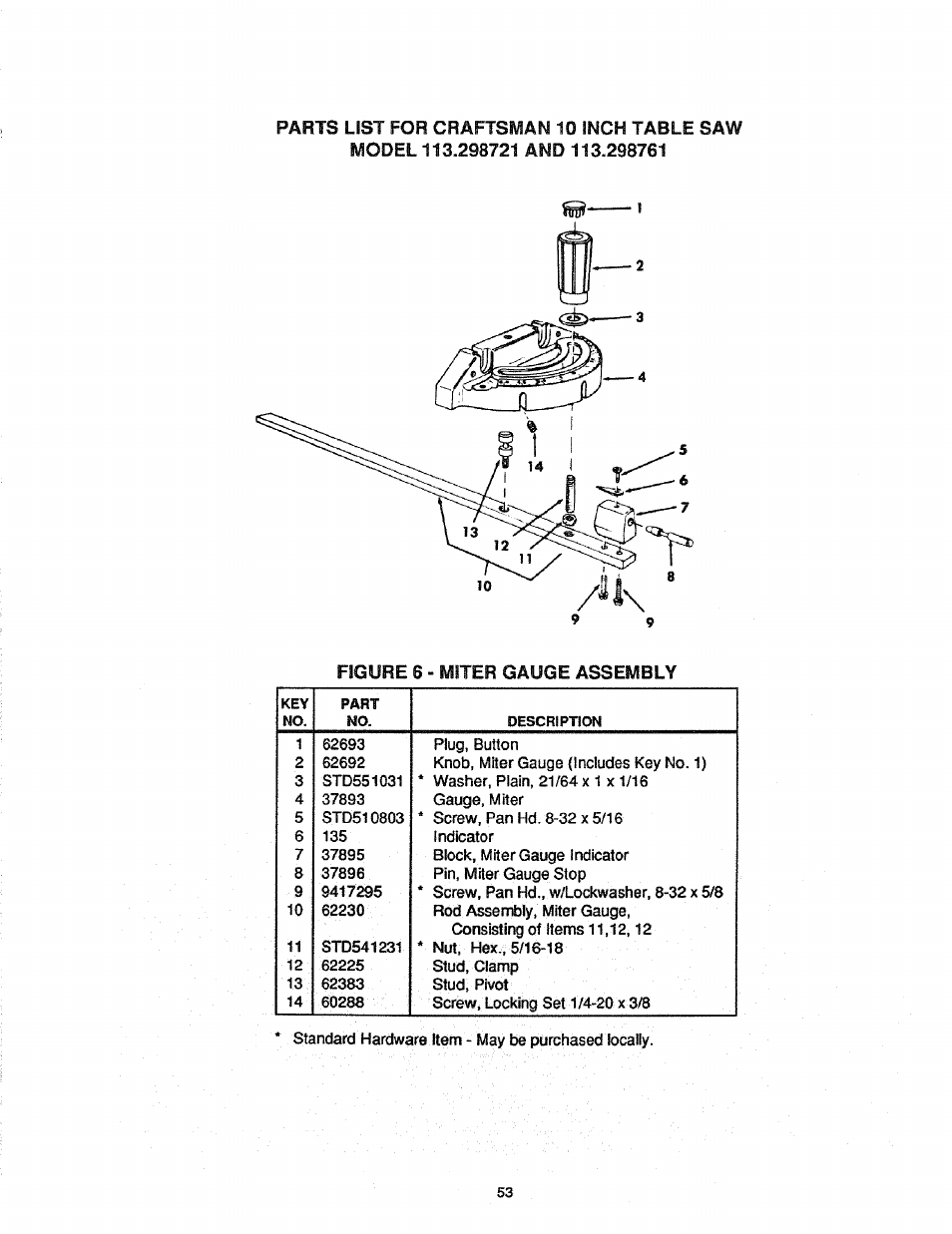 Craftsman 113.298761 User Manual | Page 53 / 56