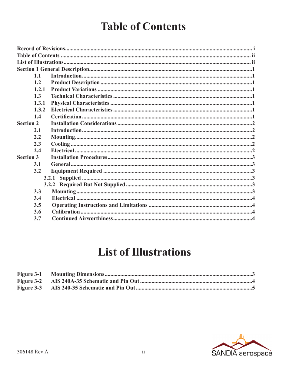 Sandia Aerospace AIS240A-35 User Manual | Page 3 / 8