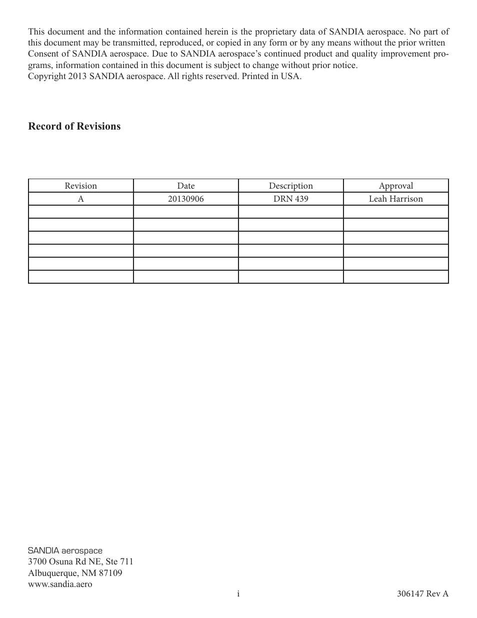 Sandia Aerospace AIS200A-35 User Manual | Page 2 / 8