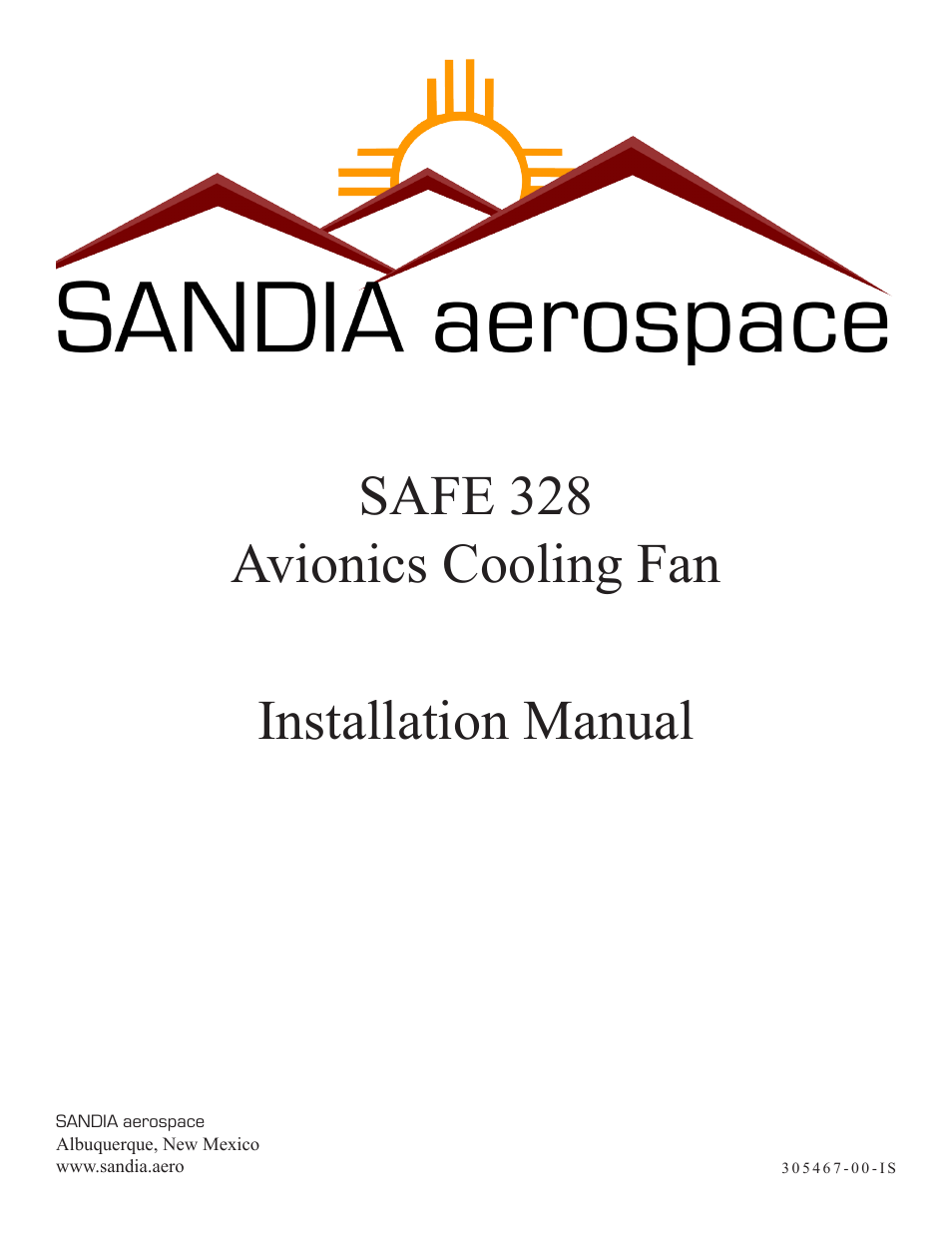 Sandia Aerospace SAFE 328 User Manual | 6 pages