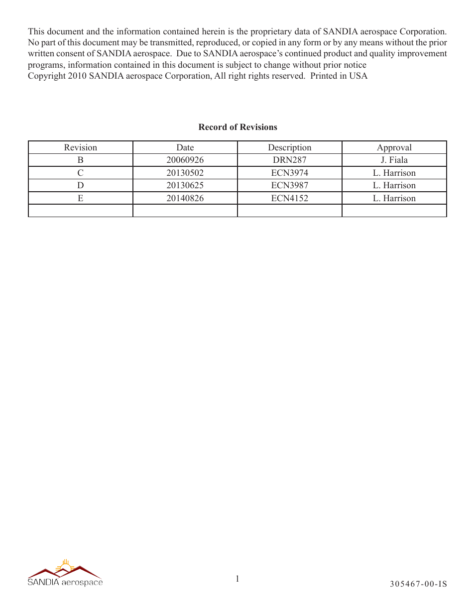 Sandia Aerospace SAFE 328 User Manual | Page 2 / 6